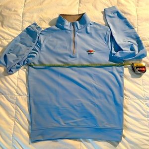 Light blue Peter Millar 1/4 zip